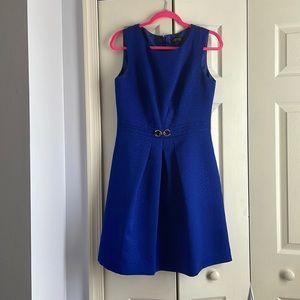 Tahari Sleeveless Blue Wear to Work dress